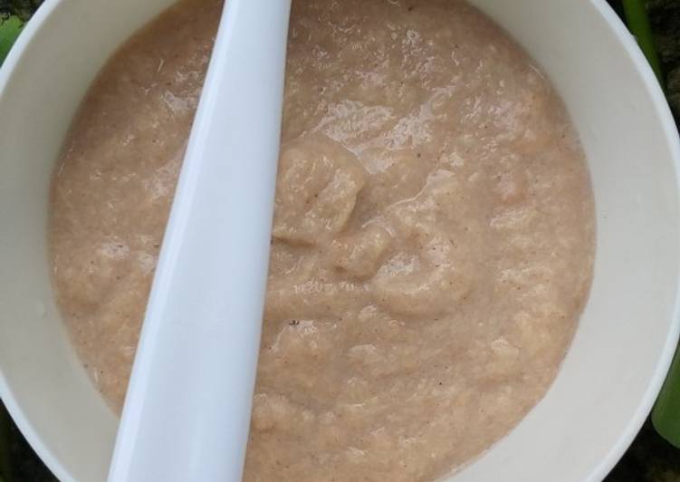 Resep Bubur (tepung) Beras Merah Ayam 🐔 #MPASI6+, Bikin Ngiler