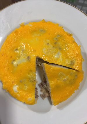 Hình của món Trứng đúc thịt hấp.