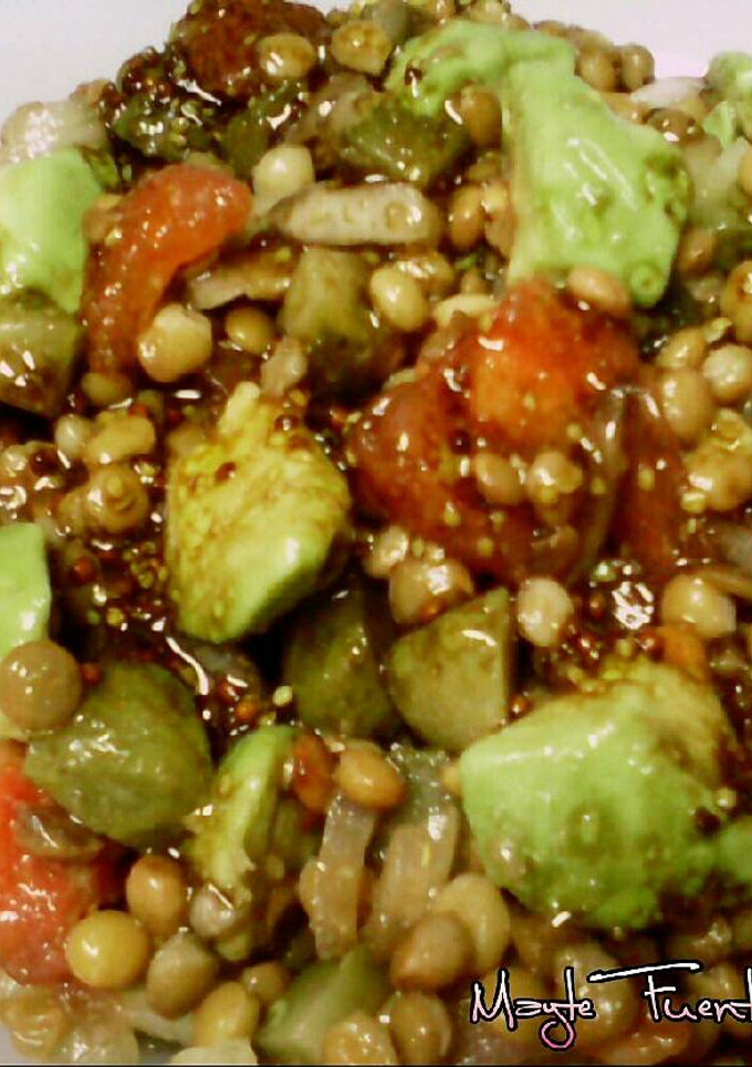 Una foto de Ensalada de lentejas