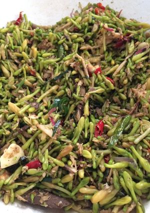 Foto resep Tumis bunga pepaya pindang tongkol