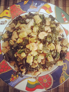 Foto resep Tumisan Kombinasi Daun Singkong dan Tempe