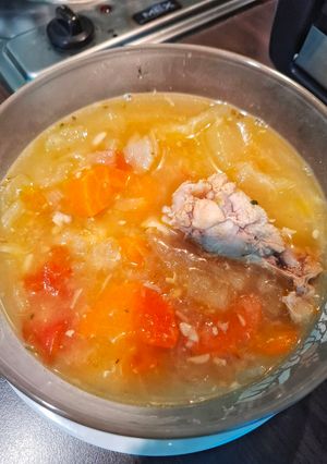 รูปของ ซุปไก่ฝักเขียว 🥣