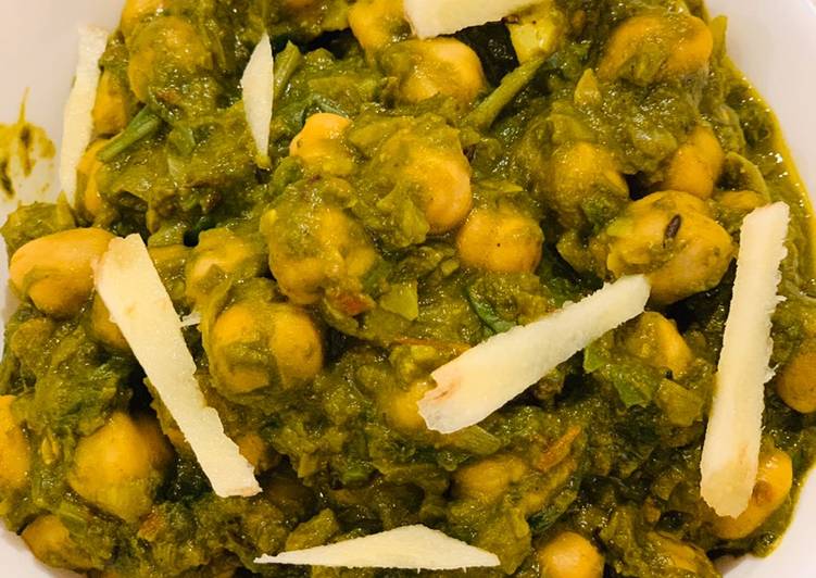 Recipe of Homemade Palak Chana