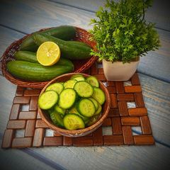 A picture of Cucumber salad.