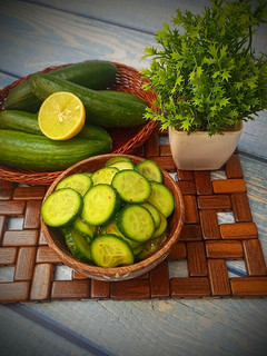 A picture of Cucumber salad.