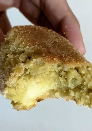Una foto de Croquetas de boniato y arvejas