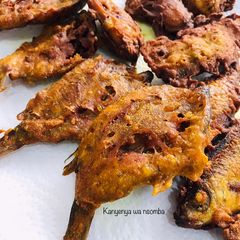 A picture of Fish Kanyenya (flour coated fish).