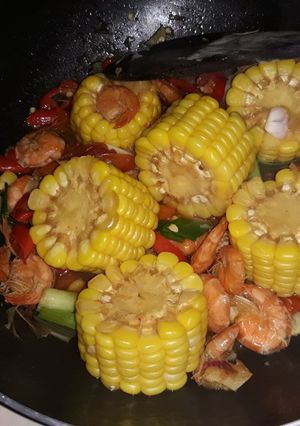 Foto resep Udang Jagung Saos Tiram