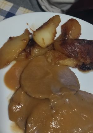 Una foto de Manzanas fritas para acompañar carne de ave o de cerdo