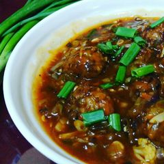 A picture of Veg Manchurian.