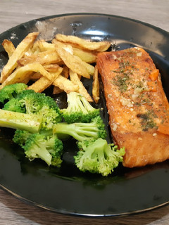 Foto resep Salmon Steak with Lemon Butter Sauce