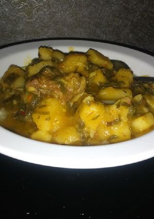 A picture of Yam porridge.
