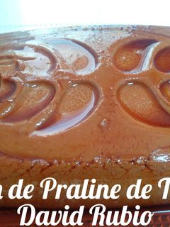 Una foto de Flan de praliné de trufa