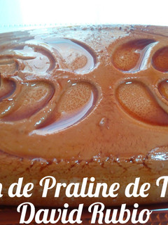 Una foto de Flan de praliné de trufa