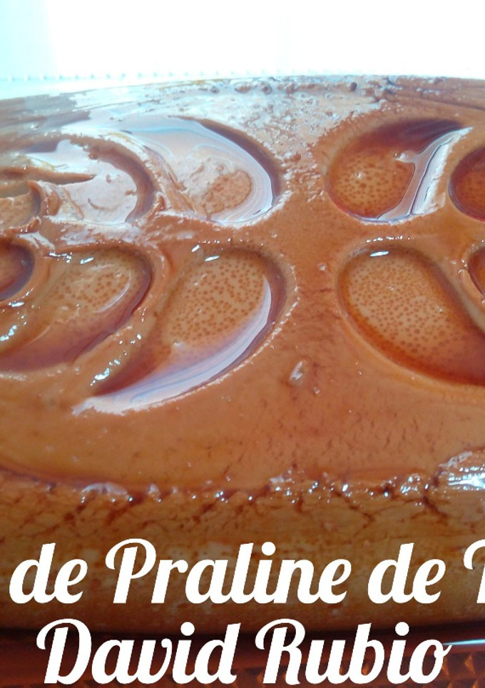 Una foto de Flan de praliné de trufa