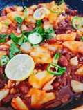 Red beans and potato salad