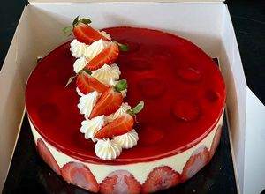 Une photo de Veggie Fraisier