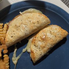 A picture of Creamy golden tacos.