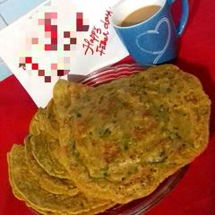 A picture of Baisan ki Roti (PanCake).