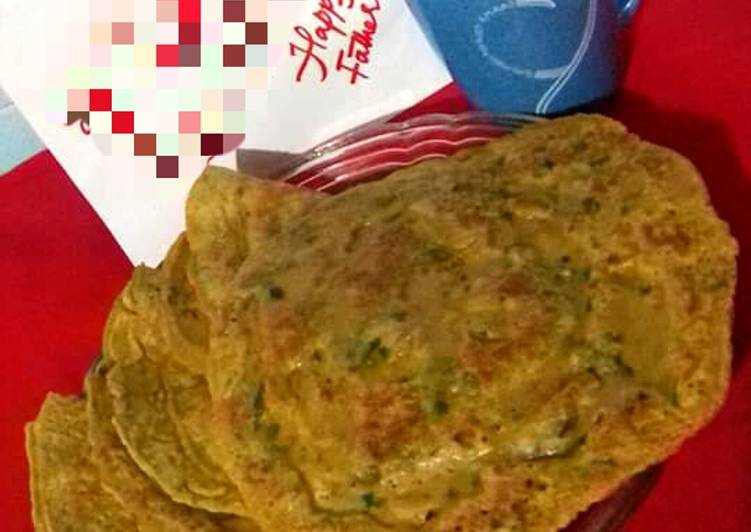 Recipe of Favorite Baisan ki Roti (PanCake)