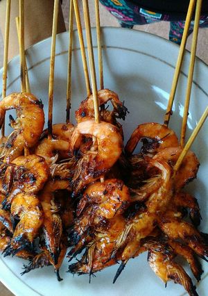 Foto resep Udang bakar madu pedas