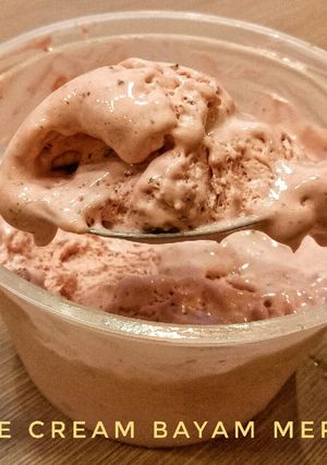 Foto resep Ice cream bayam merah