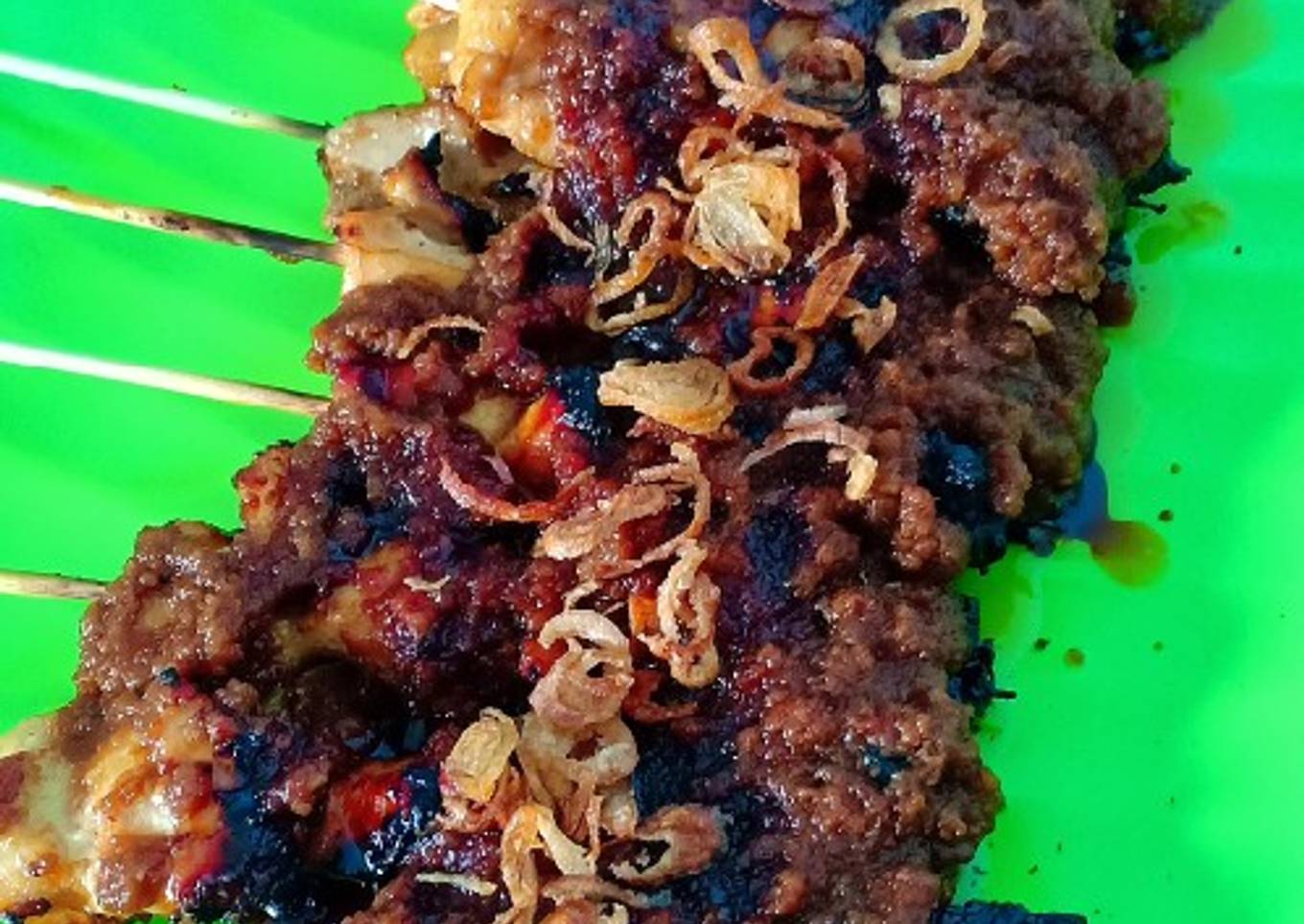 Sate ayam bumbu kacang