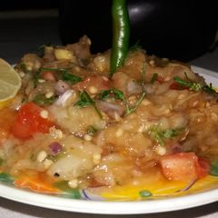 A picture of Baingan chokha.