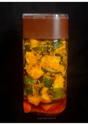 A picture of Aam Ka Achaar / Mango Pickle.