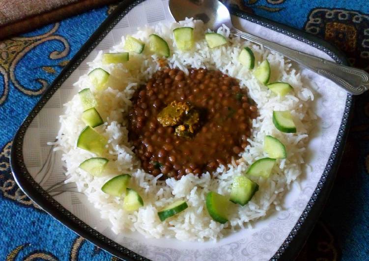 Recipe of Speedy Masor ki dall &amp;amp; boil rice