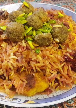 عکسی از دستور آلبالو پلو