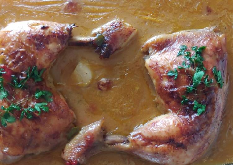 Pollo al horno en Salsa Kebab