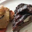 Carne mechada al horno más verduras