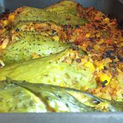 A picture of Caigua rellena.