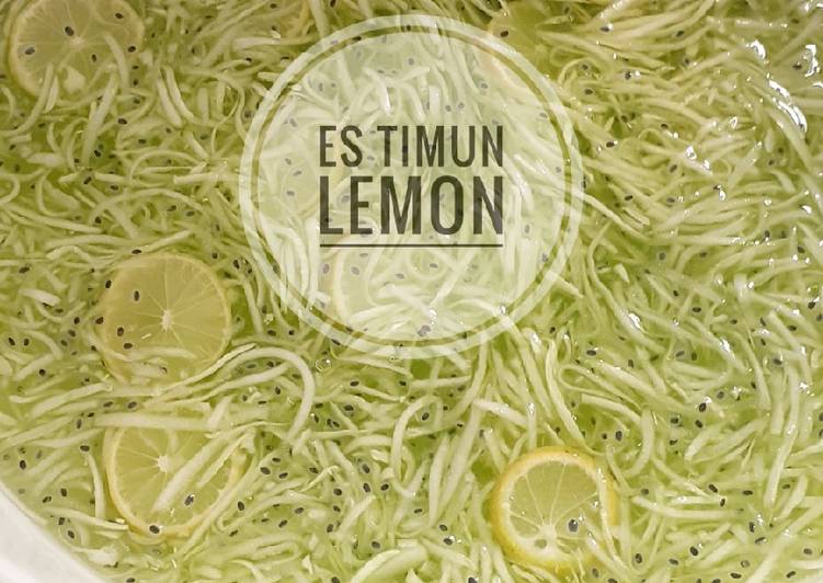 Cara Gampang Membuat Es Timun Lemon, Lezat Sekali