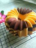 Marmer Cake Tinggi cuma 4 Telur