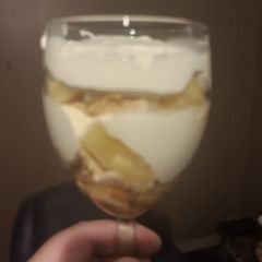 A picture of Pineapple Eaton mess.