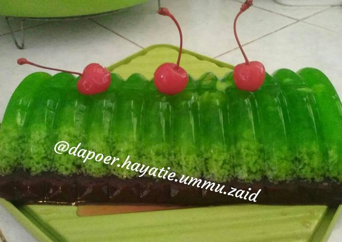 Puding lumut coklat (mudah untuk teman berbuka dan santai)