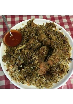صورة لوصفة طبخ بالزربيان العدني (اللحم)