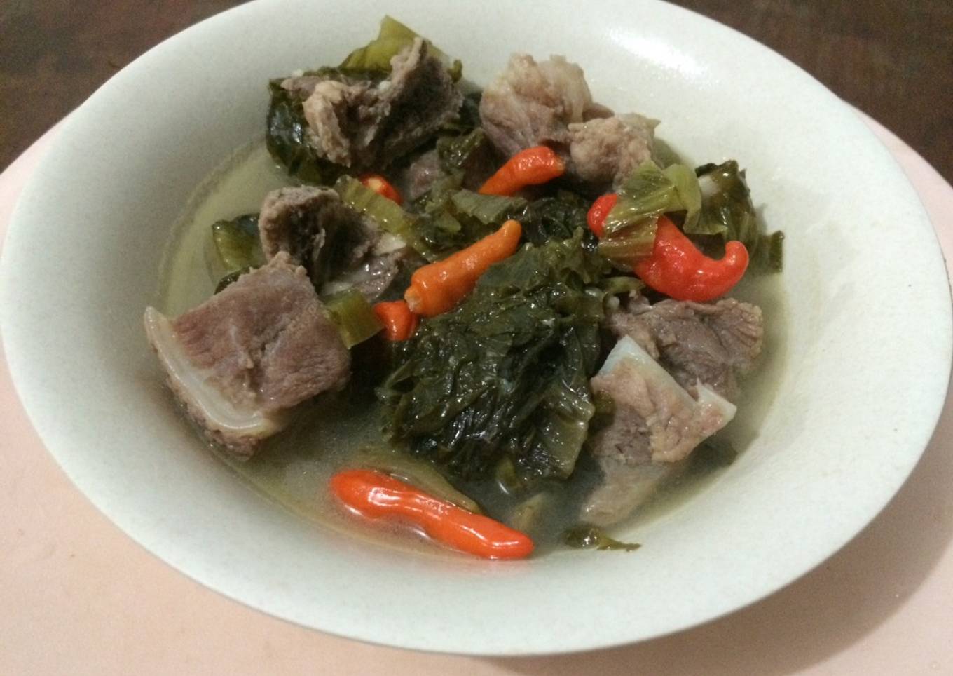 Paikut sawi asin ala tante Afa (non halal)