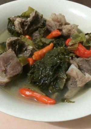 Foto resep Paikut sawi asin ala tante Afa (non halal)