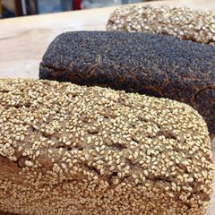 A picture of 90% Rye Loaf Bread "Grindelbrot" [Bakery Recipe].