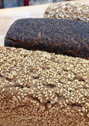 A picture of 90% Rye Loaf Bread "Grindelbrot" [Bakery Recipe].