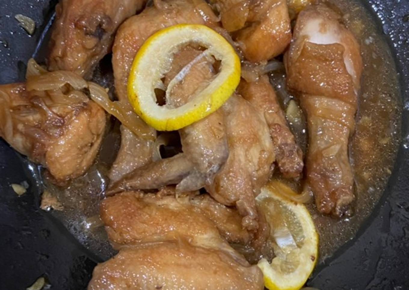 Ayam Saus Lemon Madu (Chicken Honey Lemon Sauce)