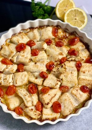 Une photo de Pangasius rôti au four