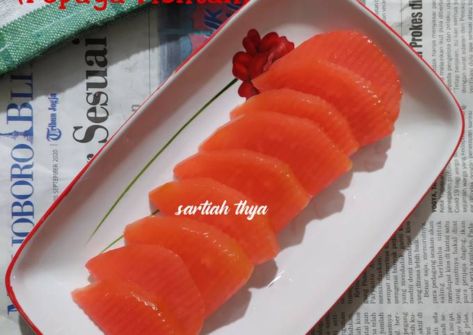 Yuk intip, Cara mudah memasak 93. Manisan Pepaya Mentah  sesuai selera