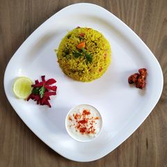 A picture of Quick green pulao.
