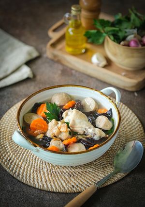 Foto resep Sup Ayam Jamur Kuping
