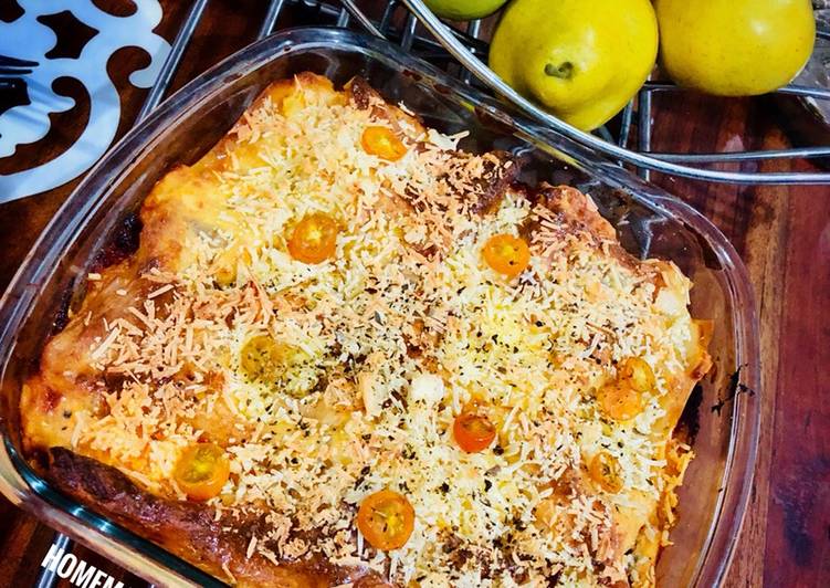 Cara Diet Di RumahBeef Lasagna with Bechamel Sauce