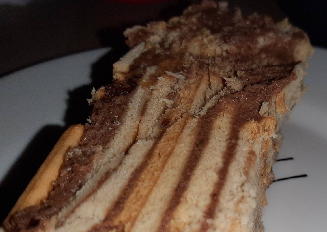 Tarta galletas y chocolate BLW sin horno